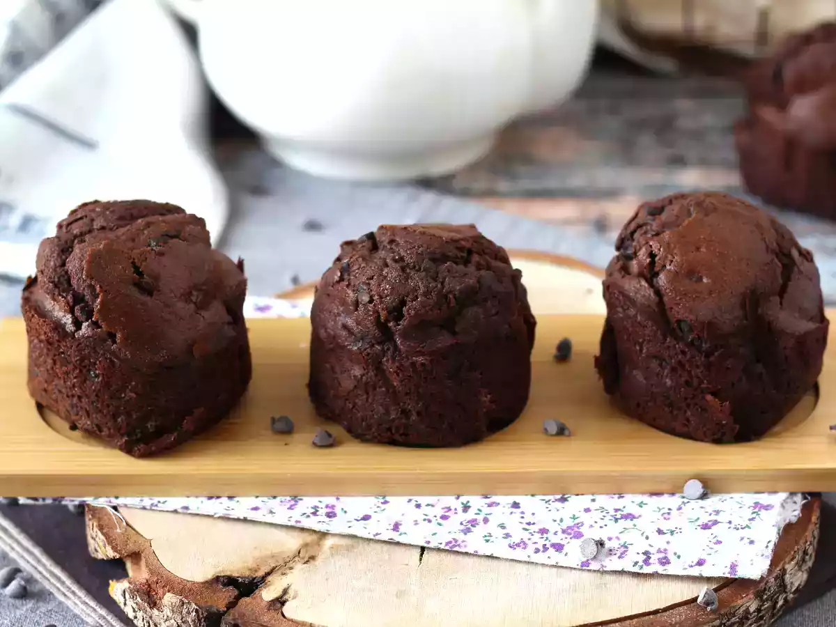 De bästa chokladmuffinsen: stora och saftiga