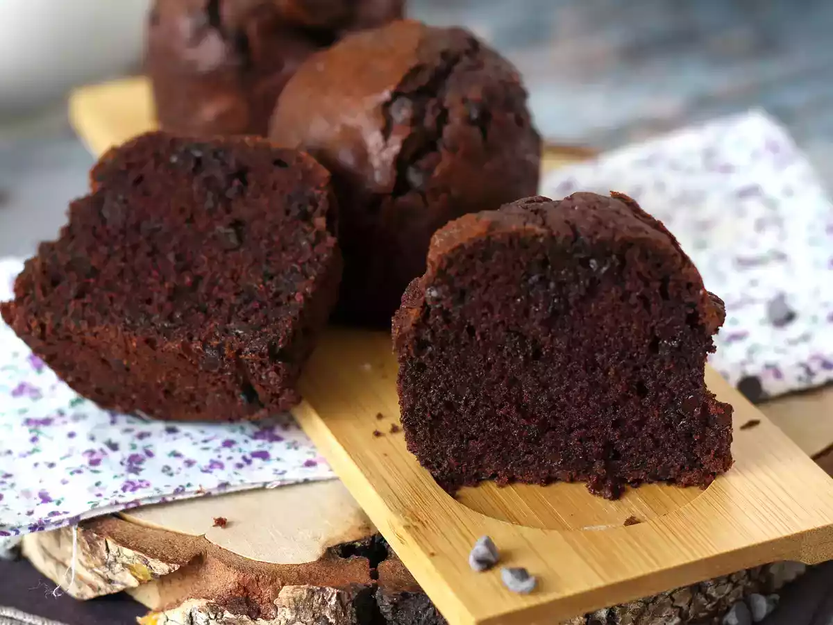 De bästa chokladmuffinsen: stora och saftiga - foto 6