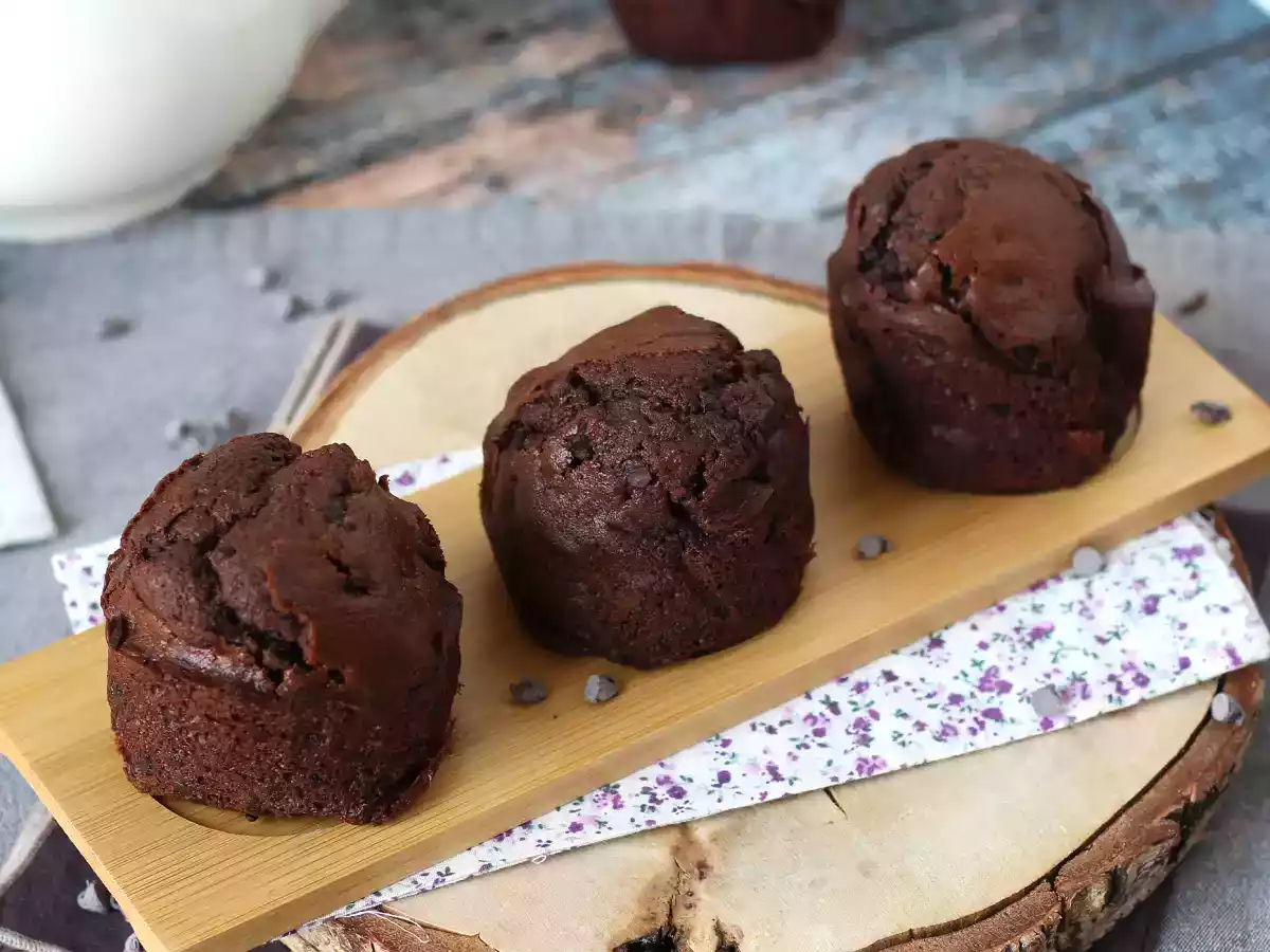 De bästa chokladmuffinsen: stora och saftiga - foto 7