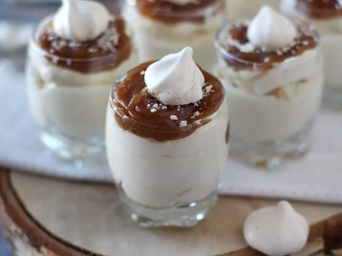 Dessert i Mont Blanc-stil i glas med kastanjekräm - foto 5