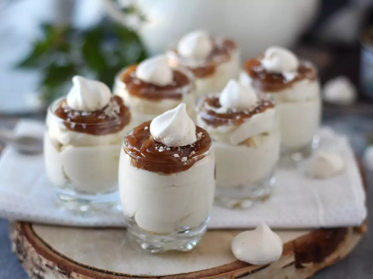 Dessert i Mont Blanc-stil i glas med kastanjekräm - foto 6