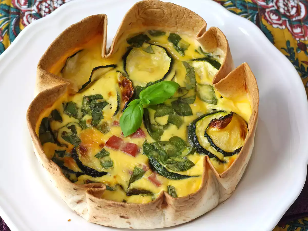 En bakelsefri quiche med tortilla? Det är möjligt! Ett lätt recept som är perfekt för sommaren! - foto 4