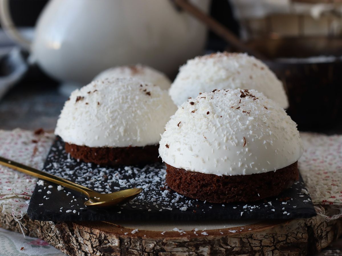 En choklad- och kokosdessert som är både smältande och krispig!