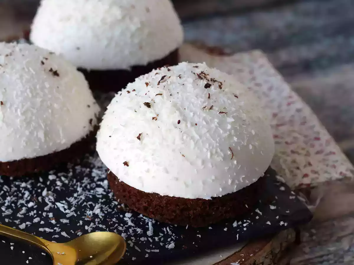En choklad- och kokosdessert som är både smältande och krispig! - foto 5