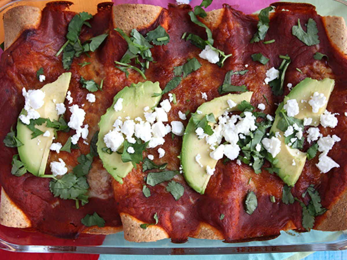Enchiladas med kyckling och chilisås - foto 3