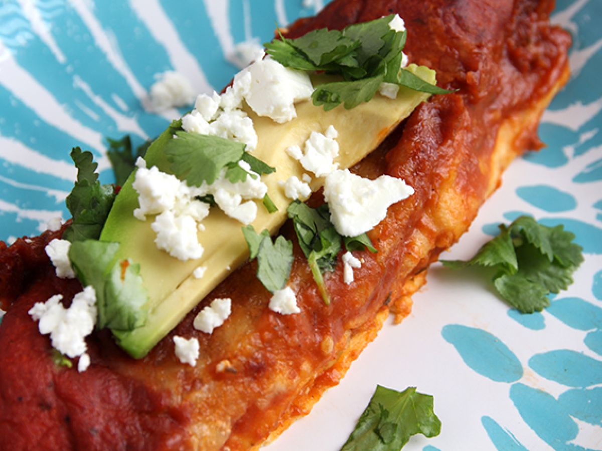 Enchiladas med kyckling och chilisås - foto 5