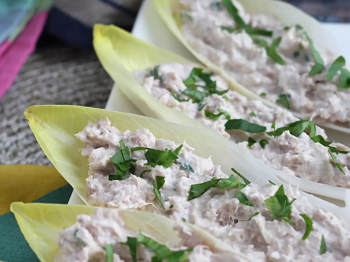 Endivblad fyllda med tonfisk - foto 4