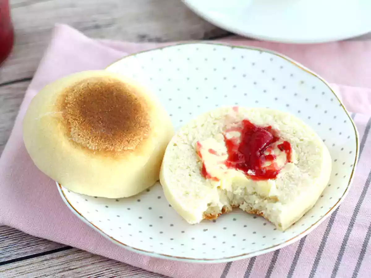 Engelska muffins (enkla och mjuka) - foto 4