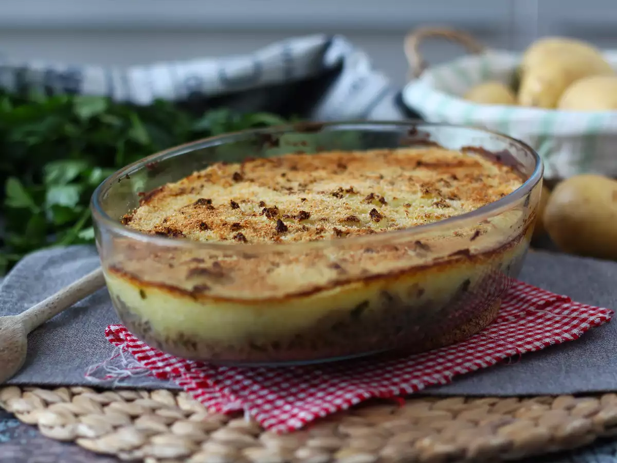 Enkel fransk köttfärsgratäng med potatismos - foto 3