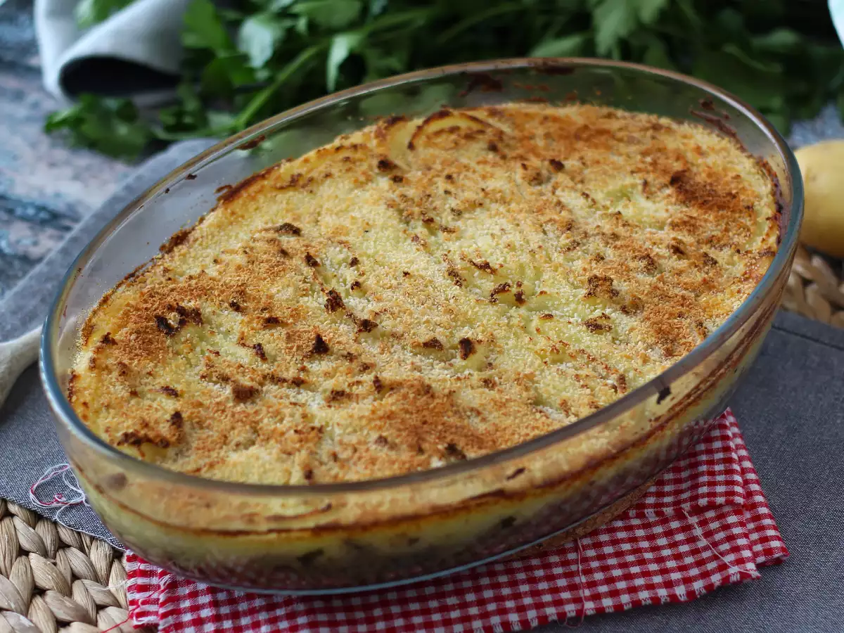 Enkel fransk köttfärsgratäng med potatismos - foto 5