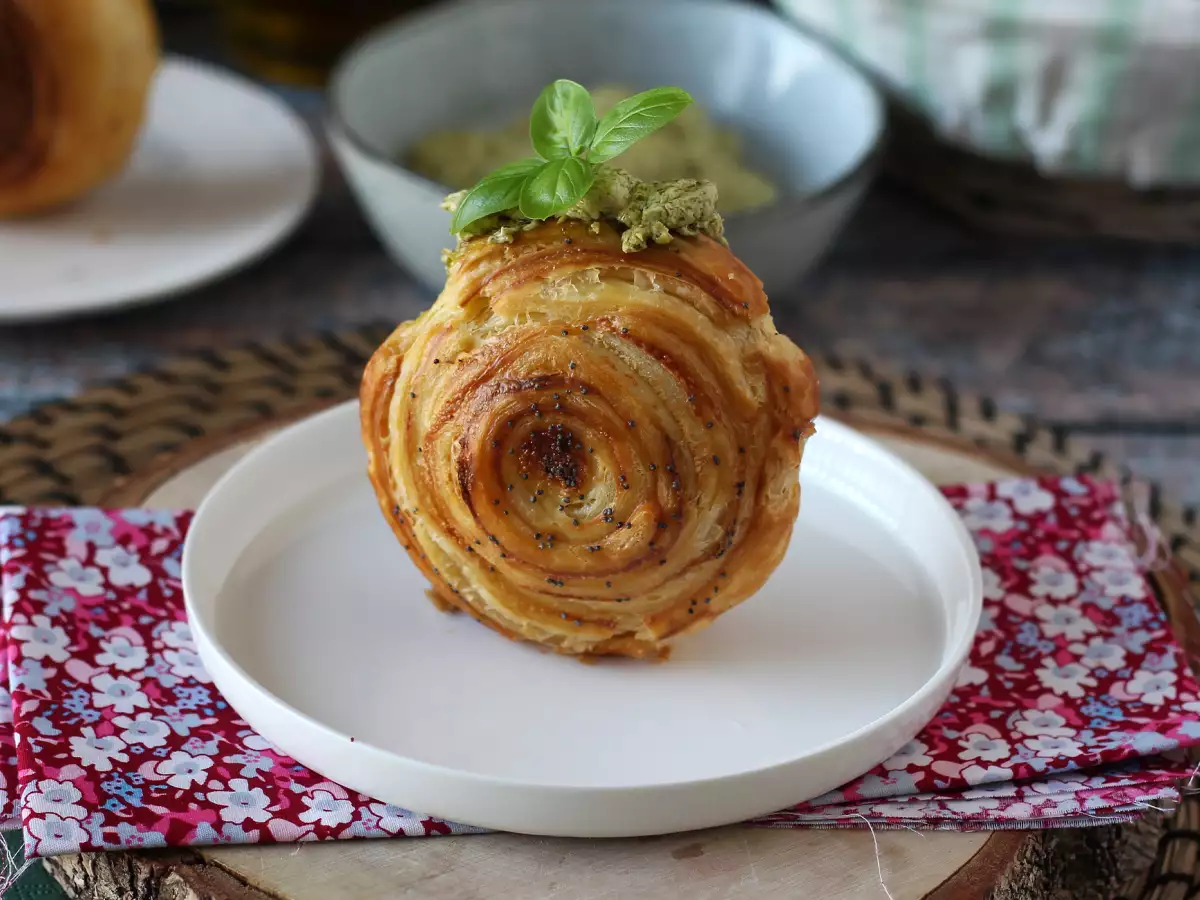 Enkel salt New York-roll med pesto och färskost – med bara 4 ingredienser
