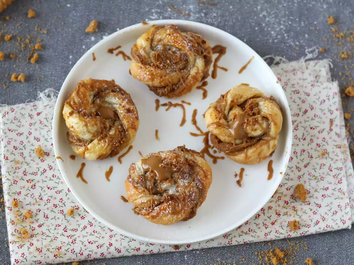 Enkla och snabba smördegskakor med speculoos - foto 4