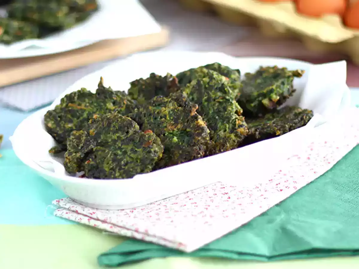 Enkla spenatfritters