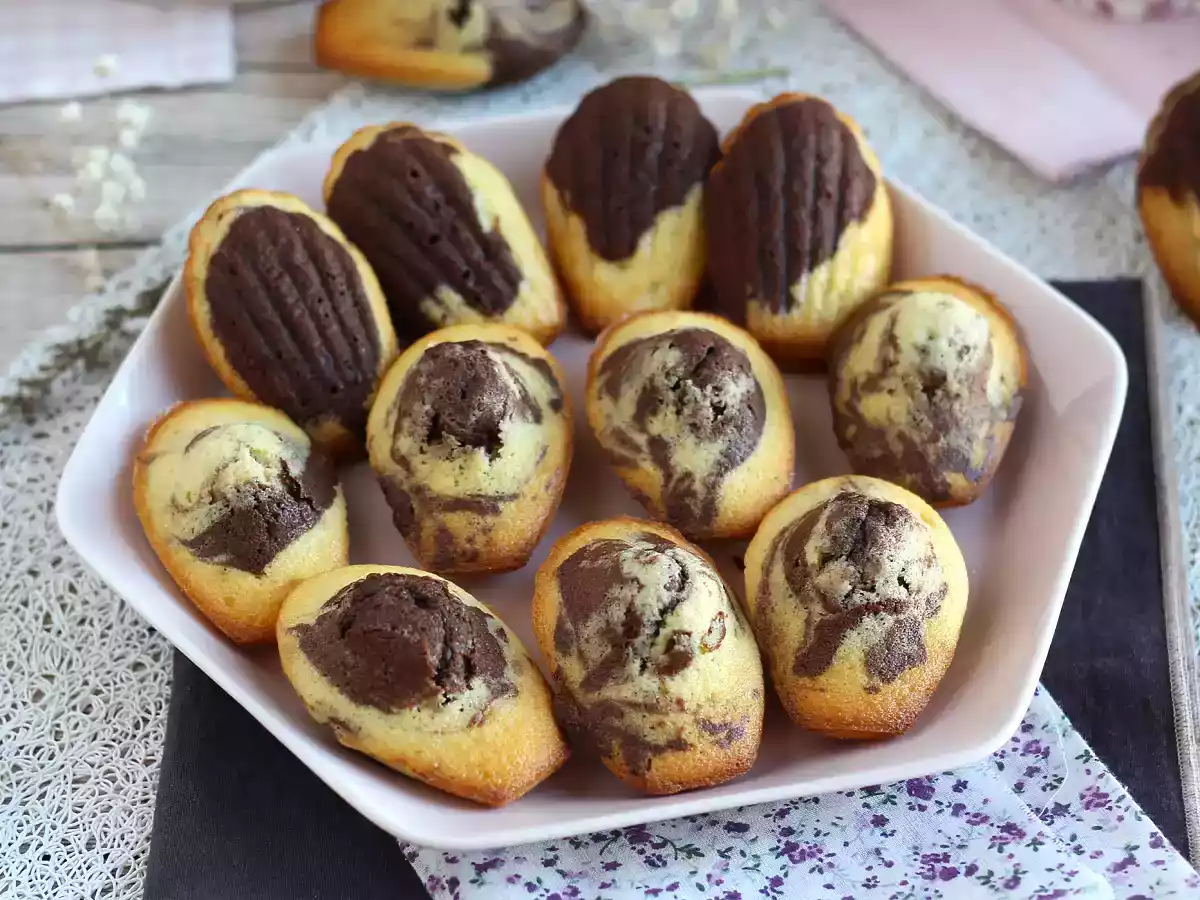 Ett måste prova marmorerade madeleines!