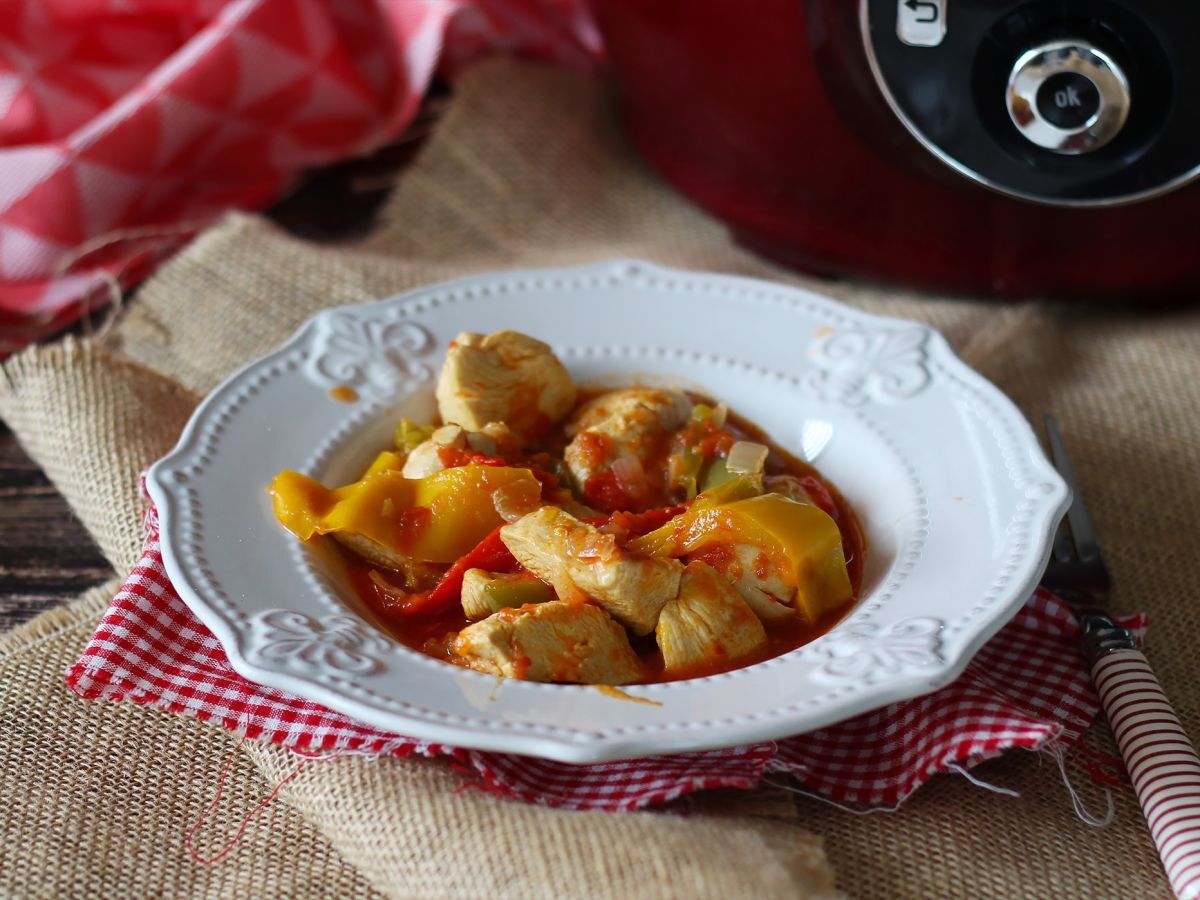 Express baskisk kyckling i Cookeo