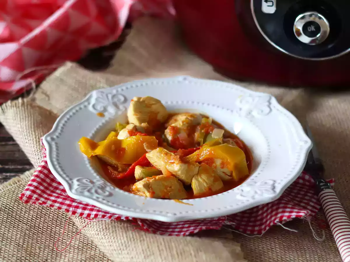 Express baskisk kyckling i Cookeo