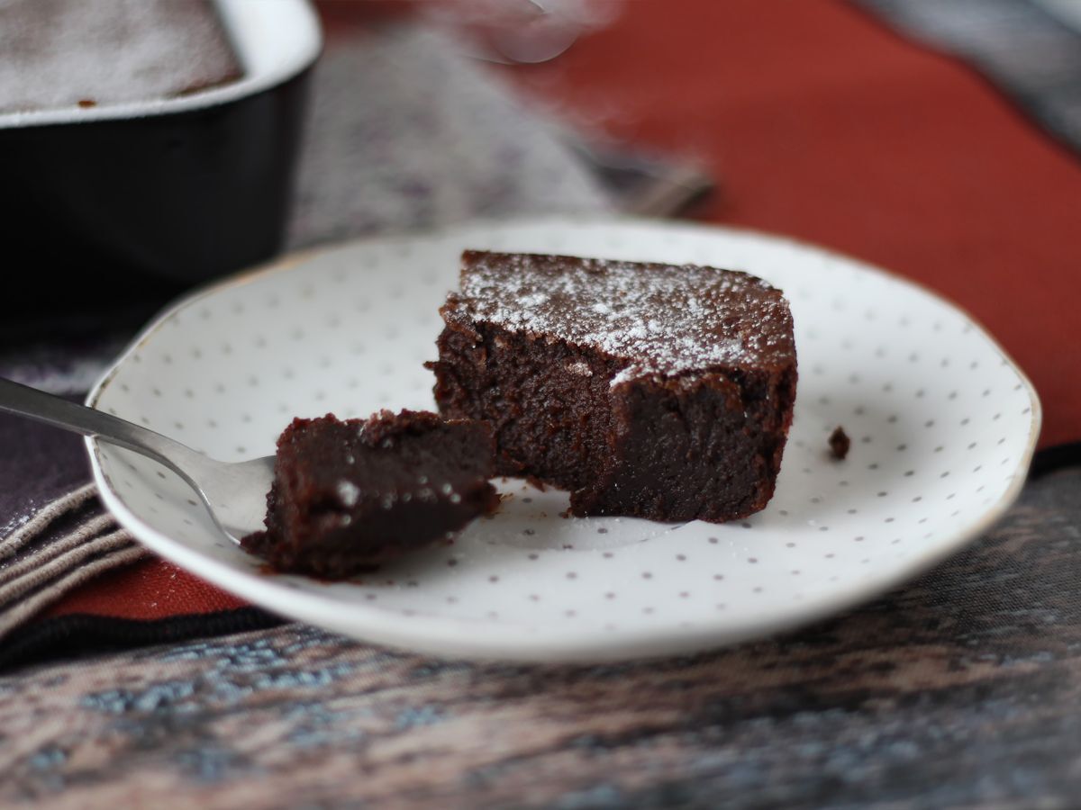 EXTRA FONDANT choklad- och kastanjegräddtårta med bara 4 ingredienser - foto 5