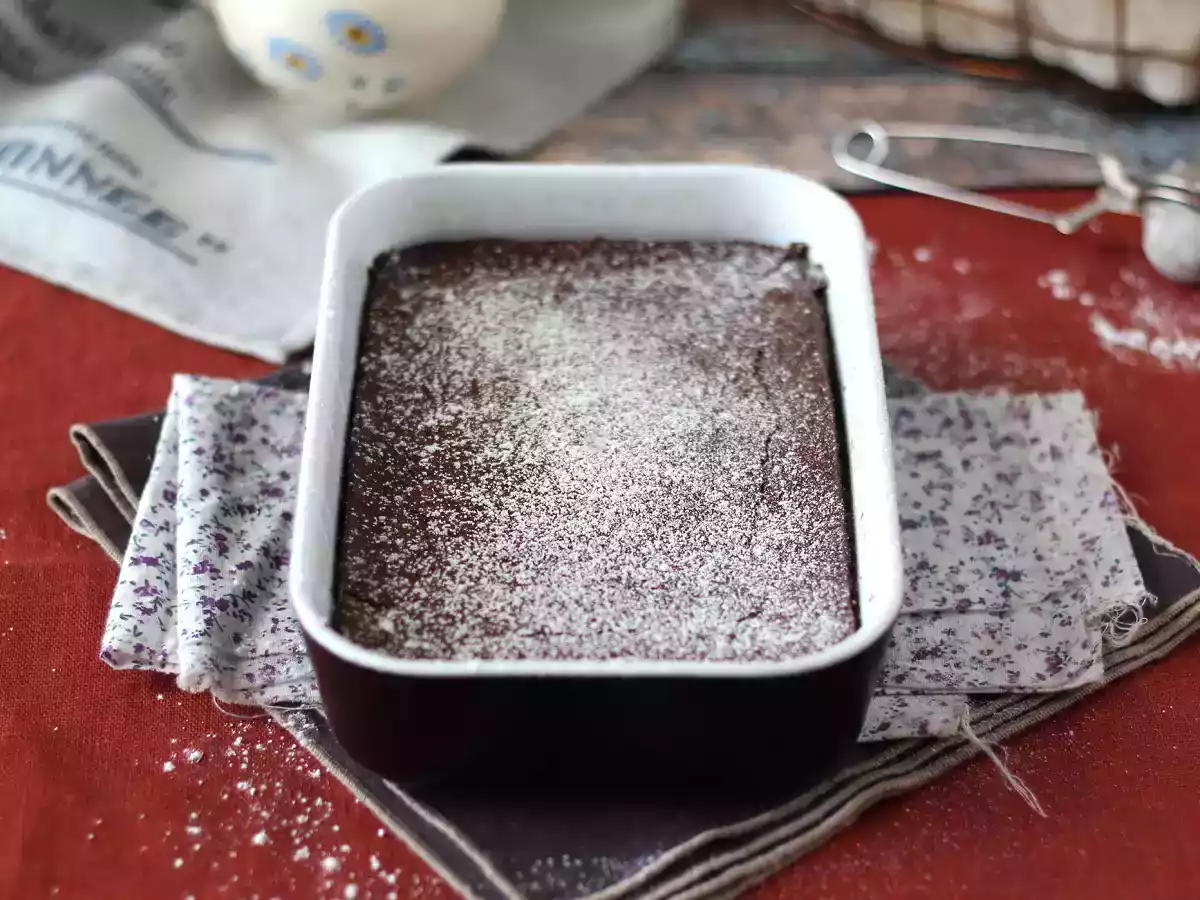 EXTRA FONDANT choklad- och kastanjegräddtårta med bara 4 ingredienser - foto 6