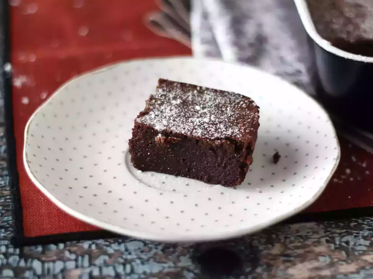 EXTRA FONDANT choklad- och kastanjegräddtårta med bara 4 ingredienser - foto 7