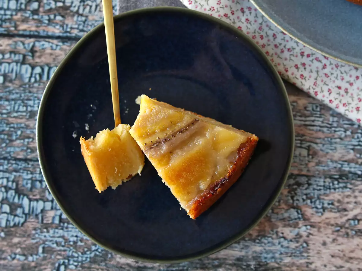 Extra fondant upp-och-nedvänd banankaka - foto 7