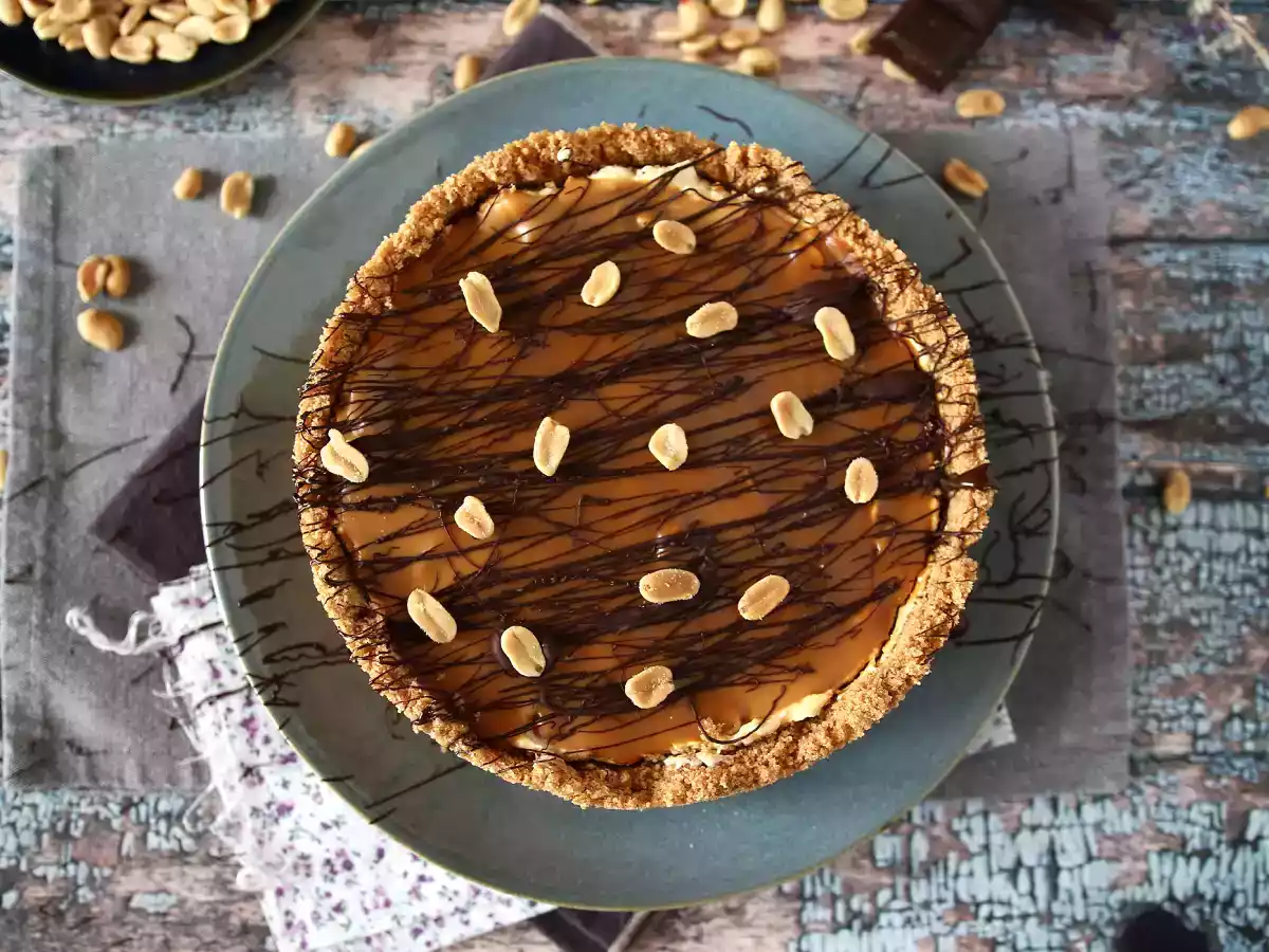Extra god cheesecake i Snickers-stil - foto 4