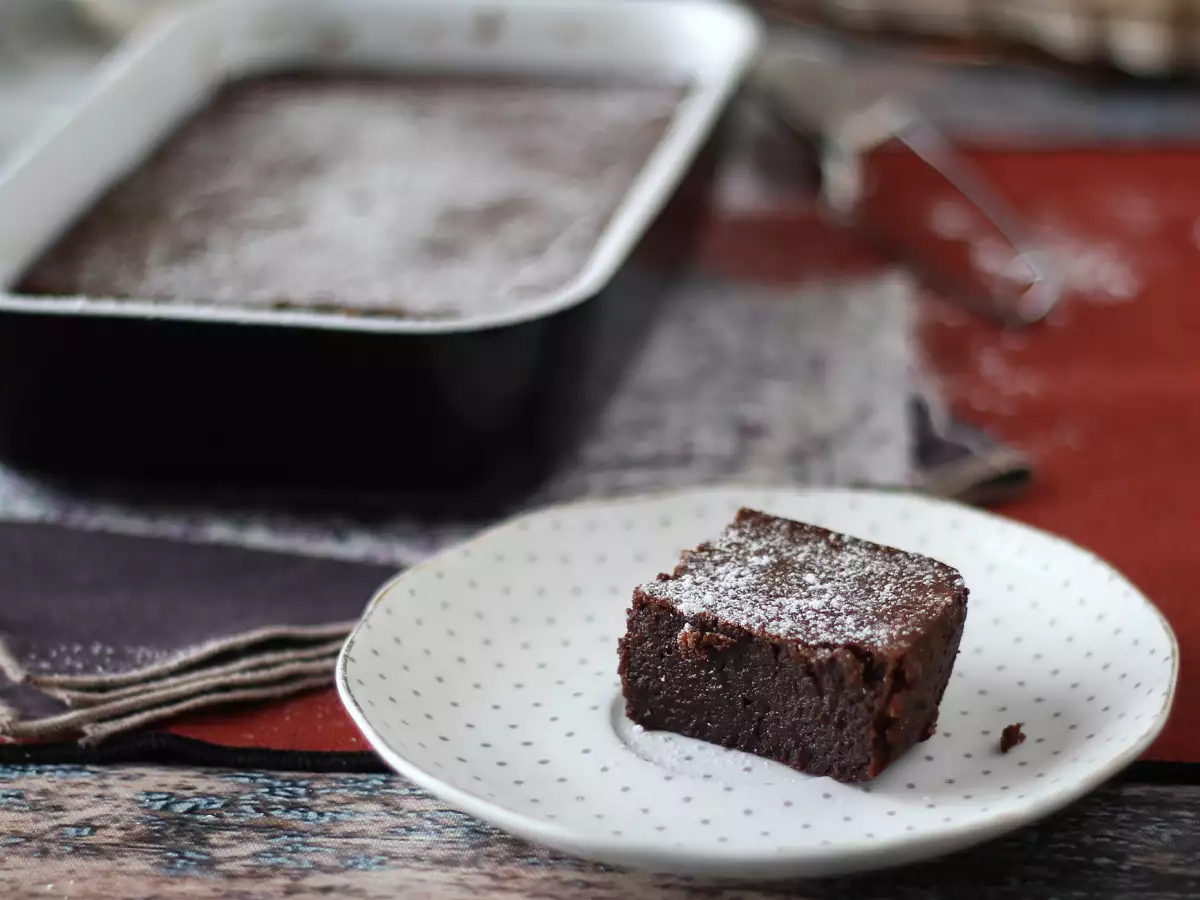 Extra kladdig chokladkaka med kastanjekräm – bara 4 ingredienser