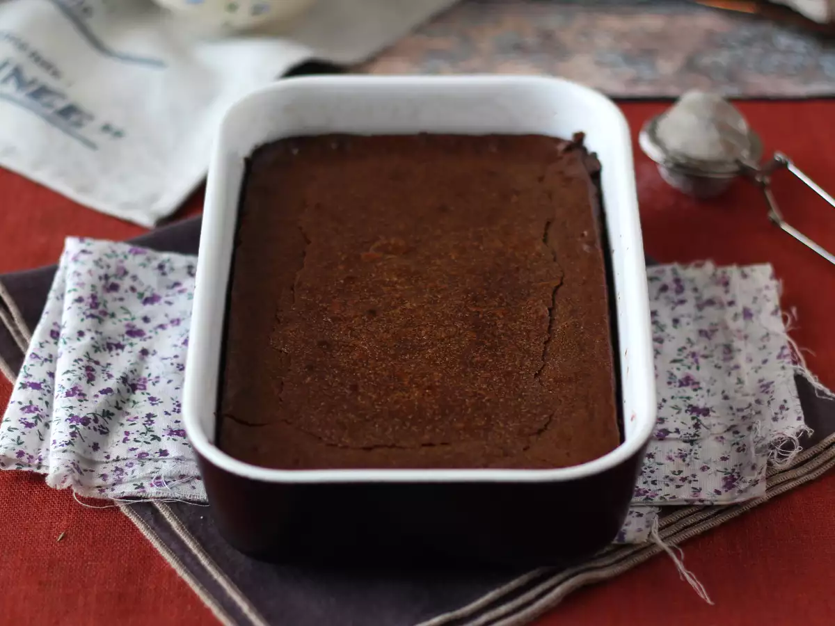 Extra kladdig chokladkaka med kastanjekräm – bara 4 ingredienser - foto 2
