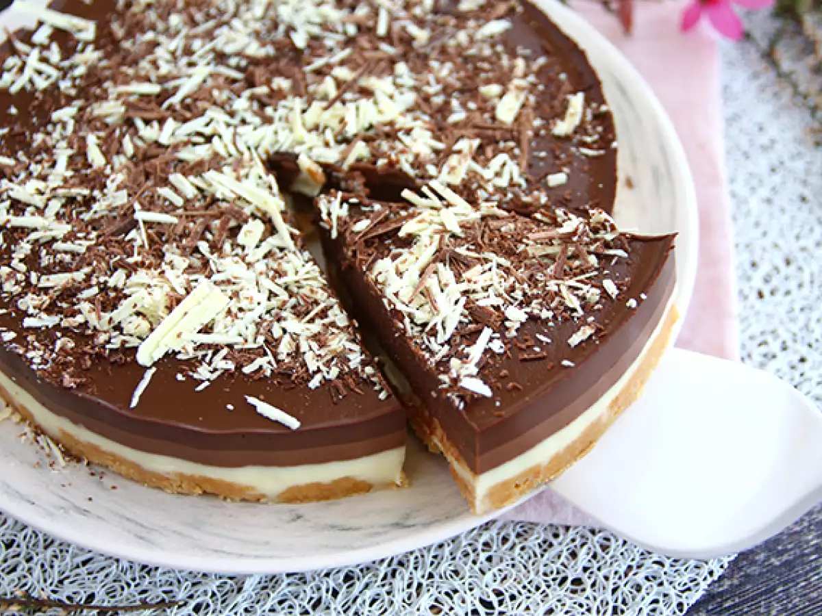 Extra kladdig trippelchokladtårta