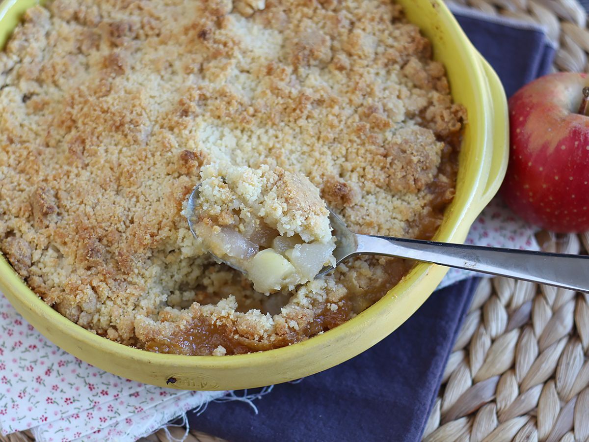 Extra krispig och smältande äpple-päron-crumble - foto 3