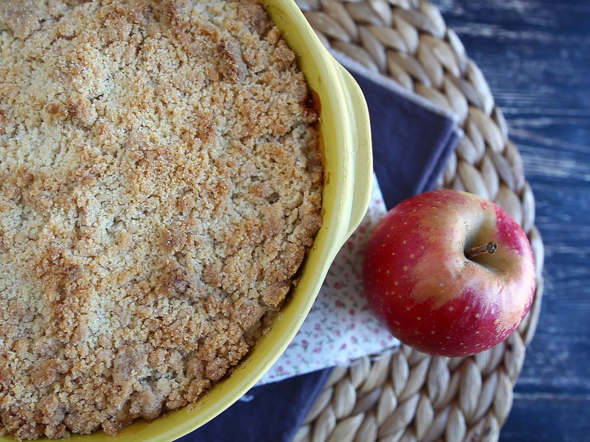 Extra krispig och smältande äpple-päron-crumble - foto 4
