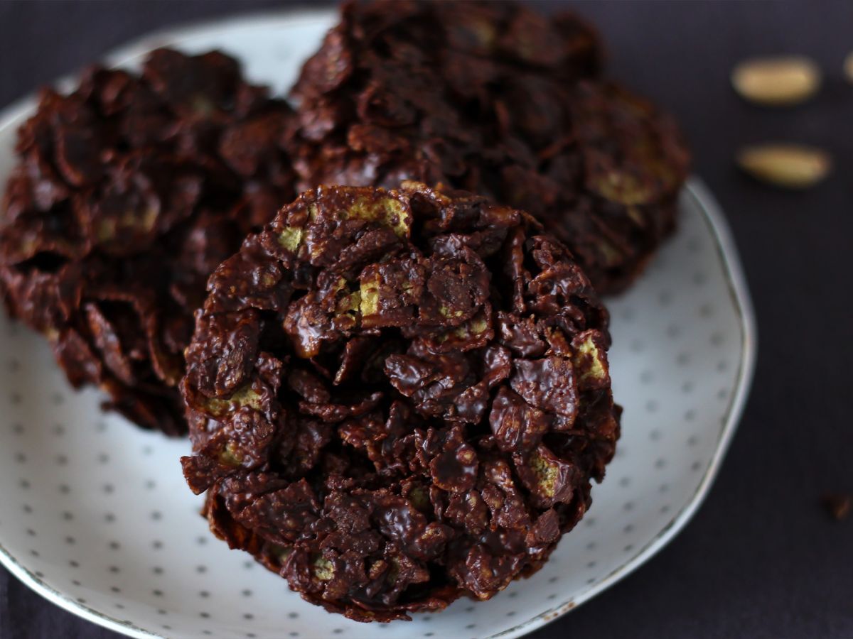 Extra krispiga jordnöts- och chokladsandrosor - foto 4