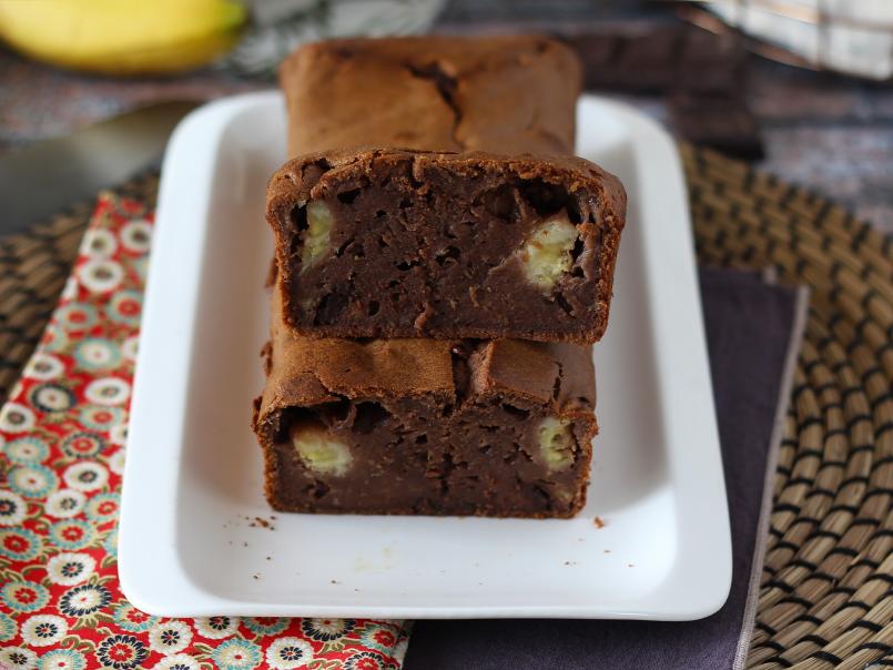 Extra läcker banan- och chokladkaka!