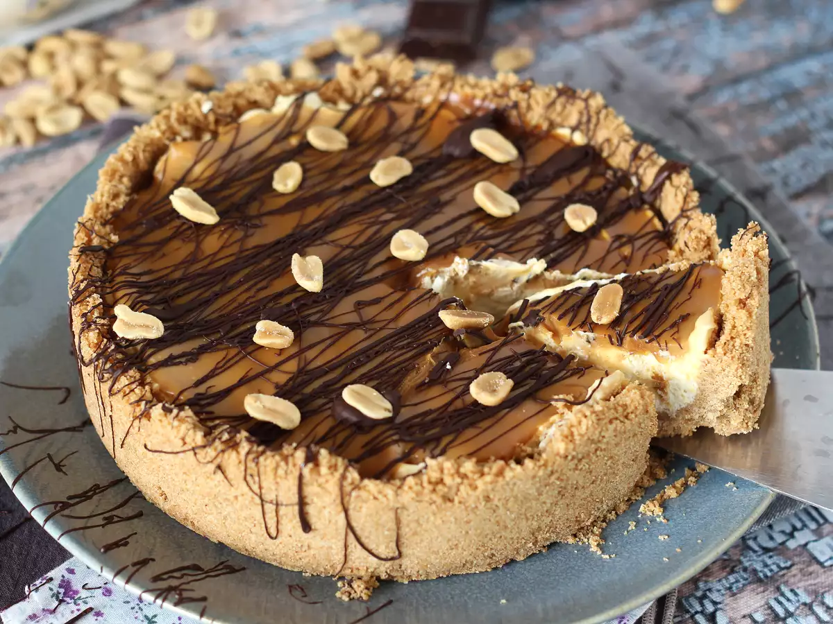 Extra lyxig cheesecake med Snickers - foto 3