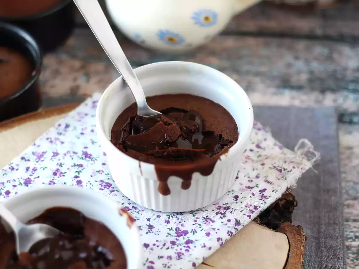 Extra rinnande Air Fryer chokladfondanter!