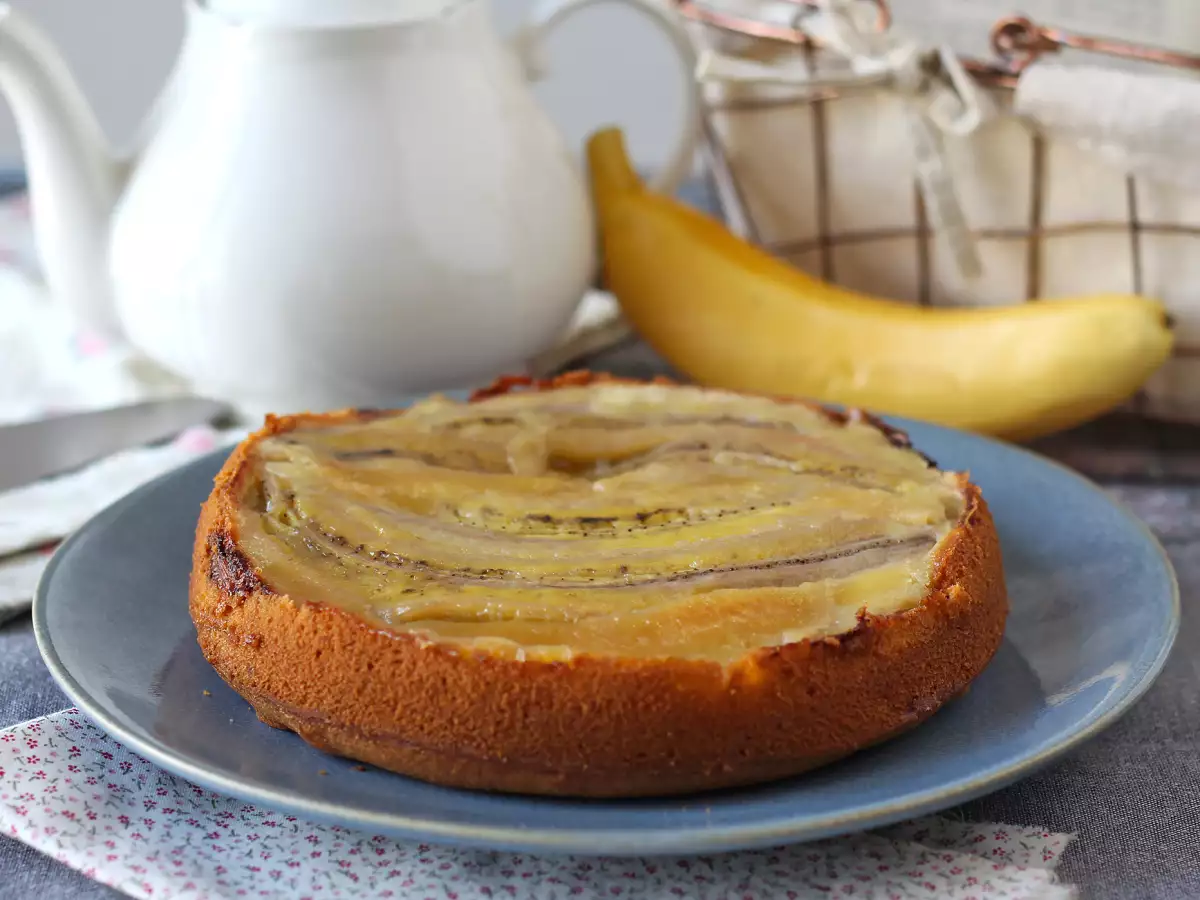 Extra saftig upp-och-nedvänd banankaka - foto 4