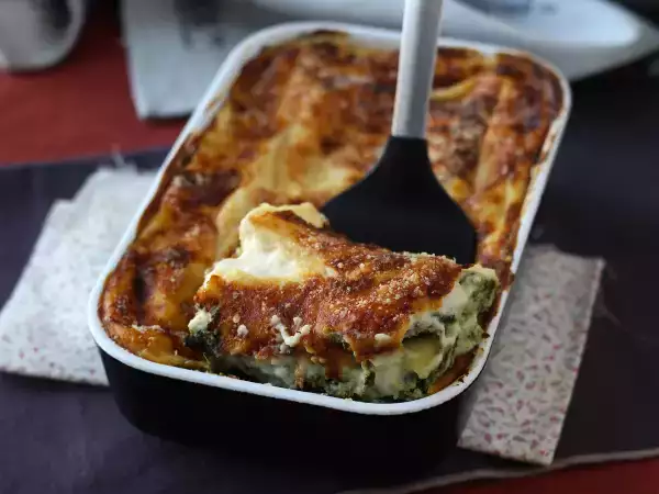 Recept Extra smältande lasagne med ricotta och spenat