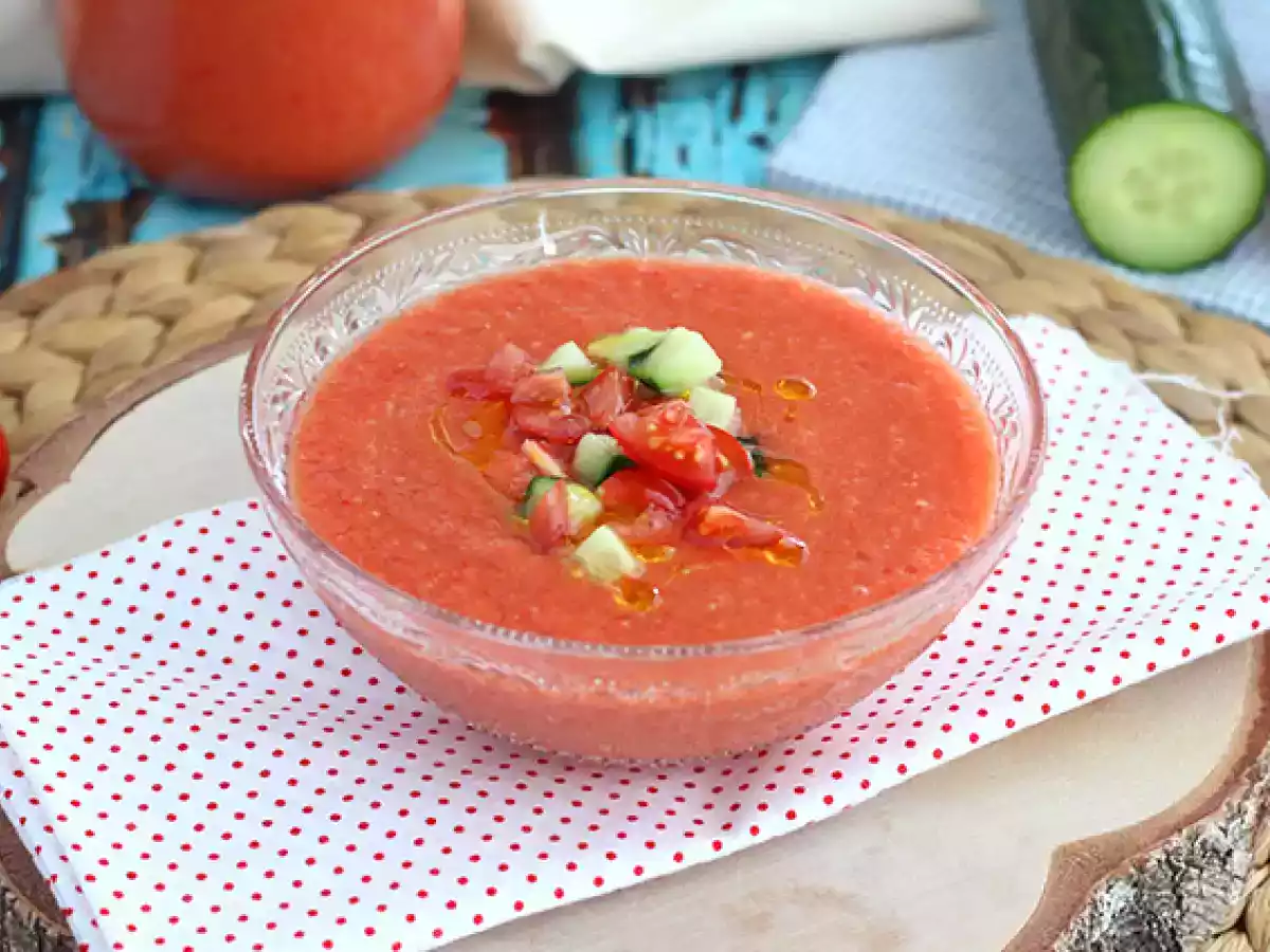 Färsk och enkel gazpacho