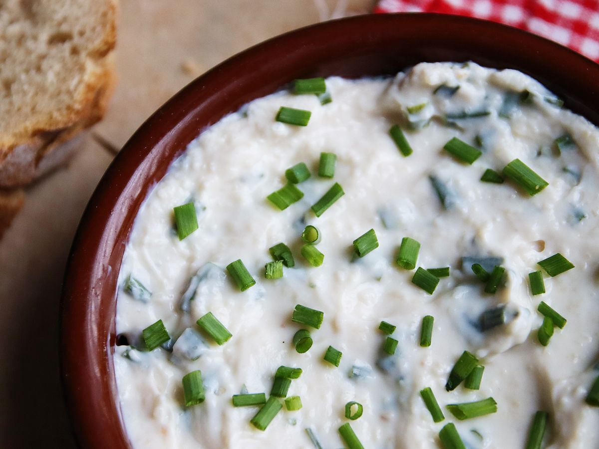 Faux-mage frais med vitlök och örter (den veganska sojabaserade osten!) - foto 3