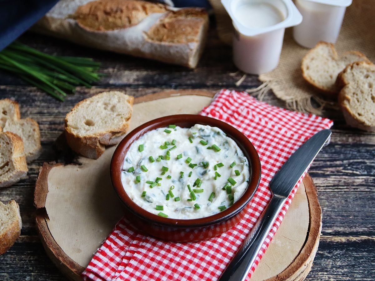 Faux-mage frais med vitlök och örter (den veganska sojabaserade osten!) - foto 4