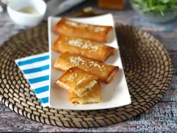 Recept Feta saganaki, det grekiska receptet på feta och honung