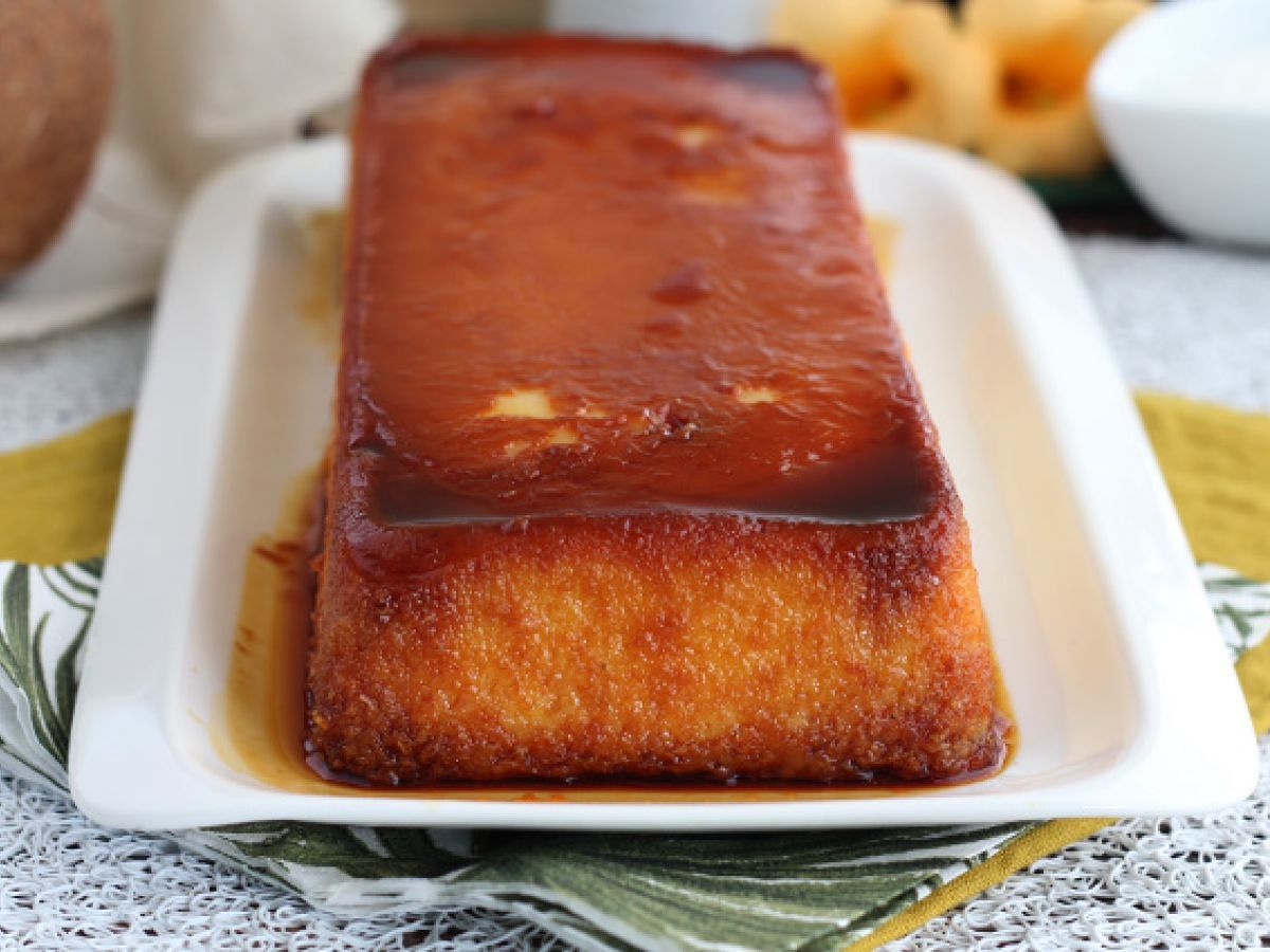 Flan med kokosnöt