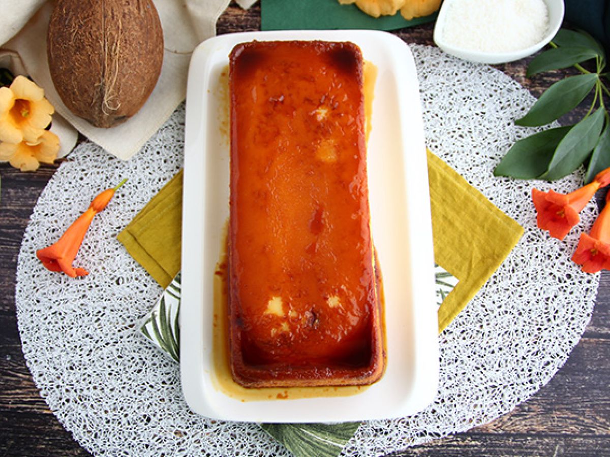 Flan med kokosnöt - foto 4
