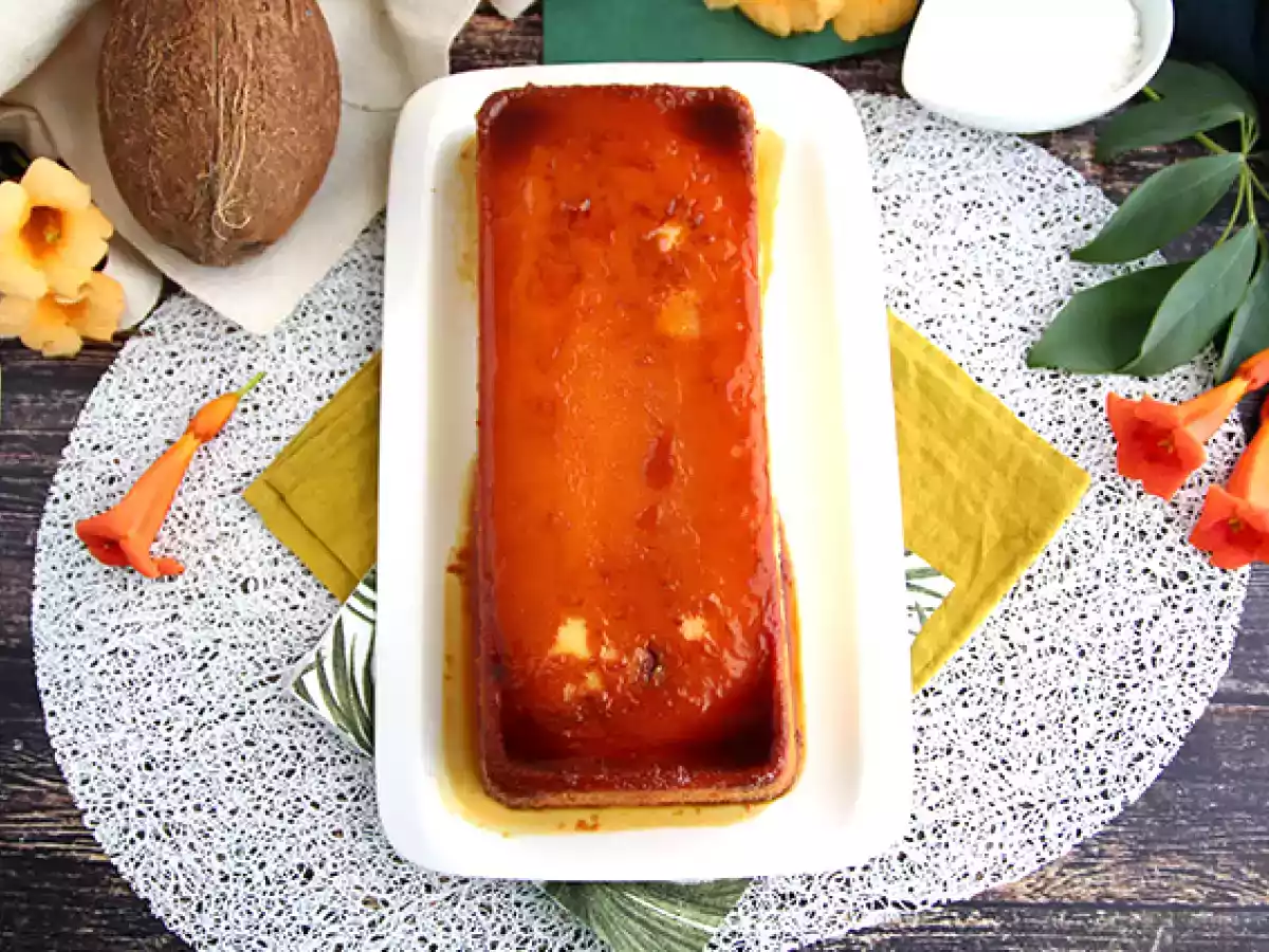 Flan med kokosnöt - foto 4