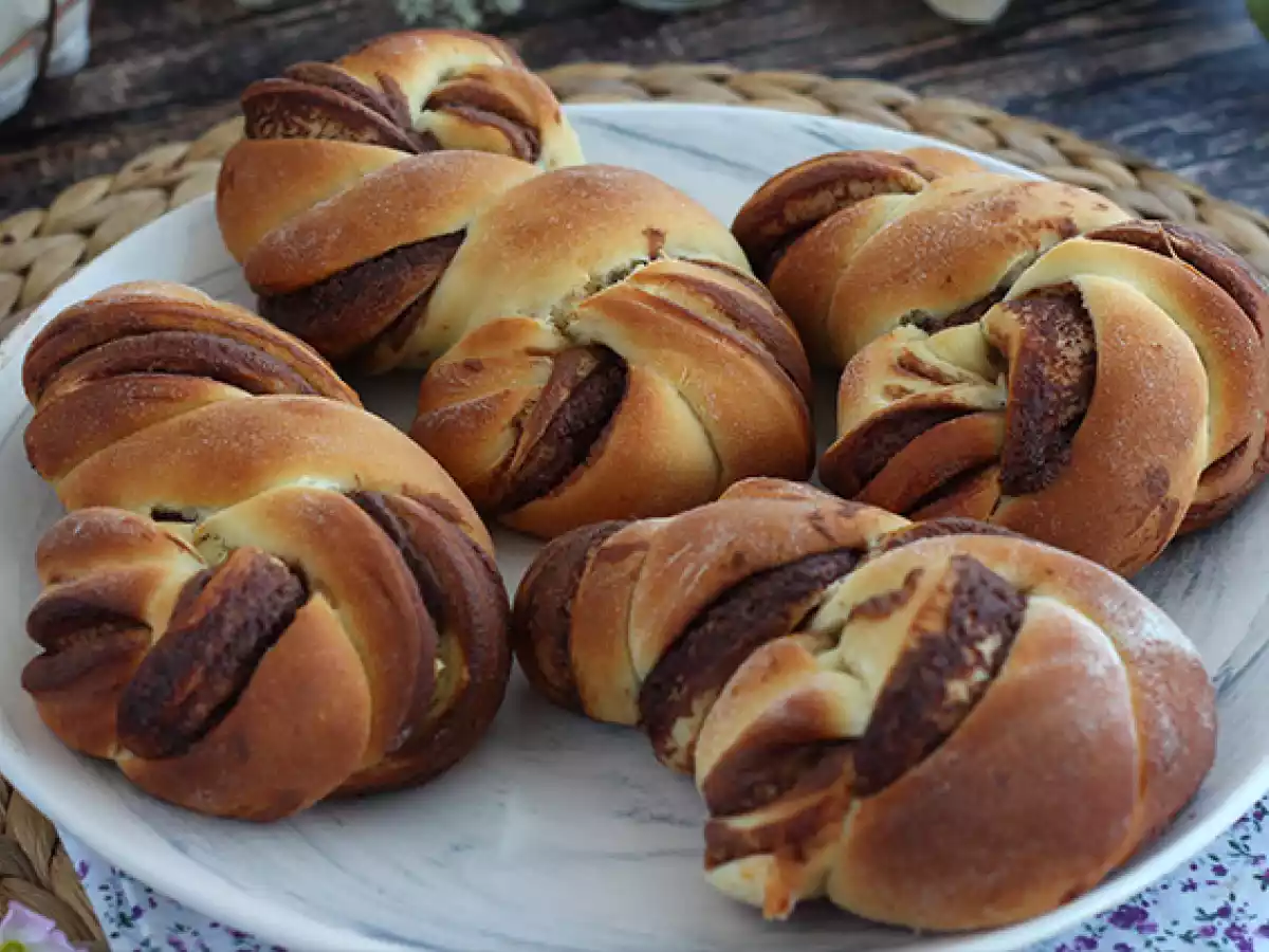 Flätade bullar med Nutella - foto 2