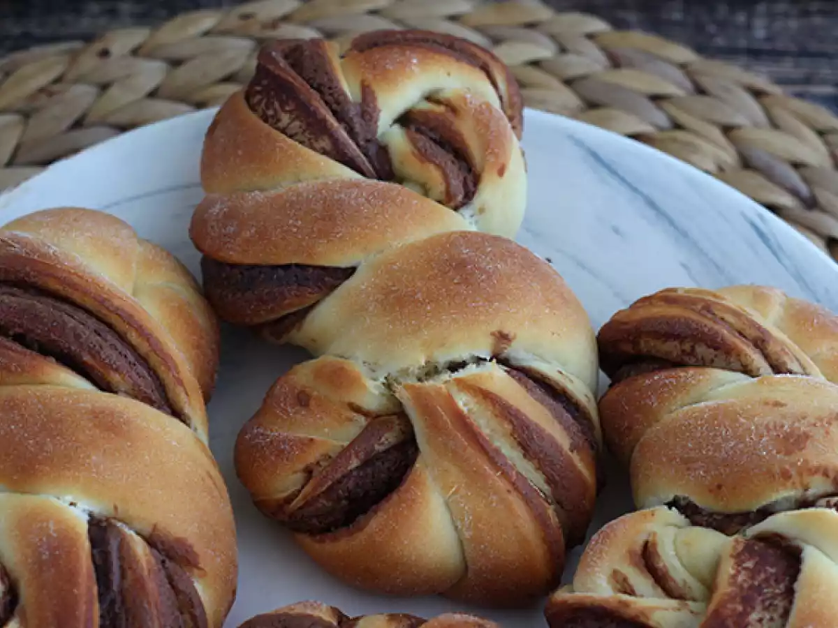 Flätade bullar med Nutella - foto 3