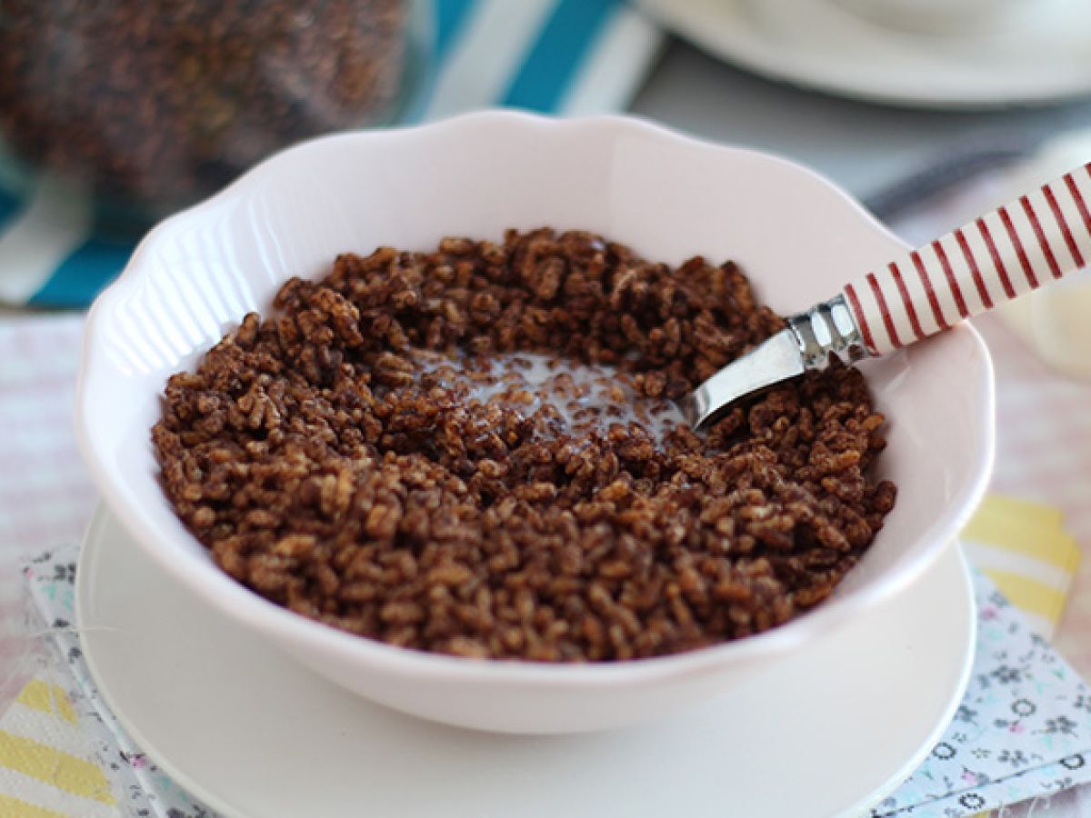 Flingor med choklad och puffat ris. Kokosnötspuffar - foto 2