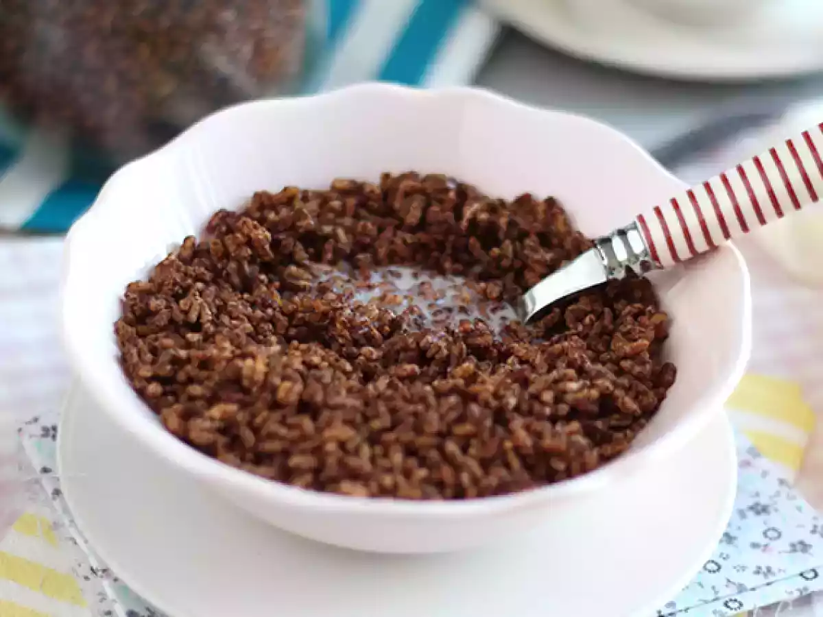 Flingor med choklad och puffat ris. Kokosnötspuffar - foto 2