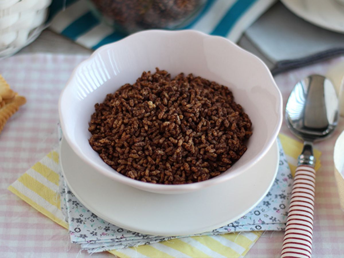 Flingor med choklad och puffat ris. Kokosnötspuffar - foto 3