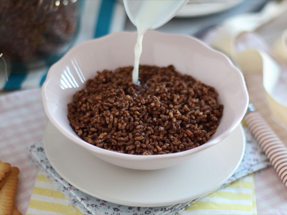 Flingor med choklad och puffat ris. Kokosnötspuffar - foto 5