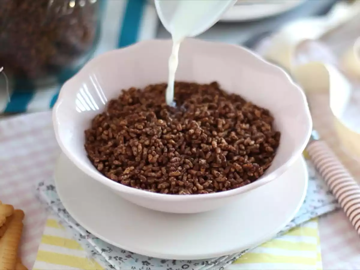 Flingor med choklad och puffat ris. Kokosnötspuffar - foto 5